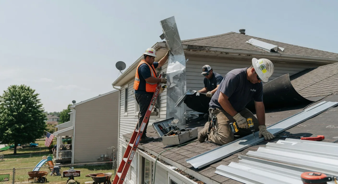 Storm Damage Metal Roof Repair in South Fork, PA